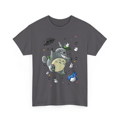Totoro Umbrella Wind T-Shirt – 100% Cotton Studio Ghibli Anime Tee