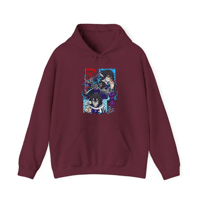 Obanai Iguro Demon Slayer Hoodie – 100% Cotton Serpent Hashira Anime Hoodie