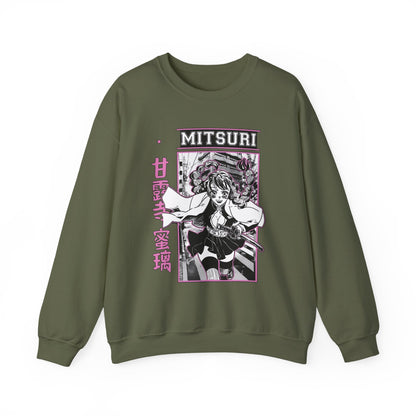 Mitsuri Kanroji Demon Slayer Sweatshirt – 100% Cotton Anime Love Hashira Pullover