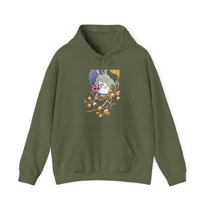My Neighbor Totoro with Flowers Hoodie – 100% Cotton Studio Ghibli Floral Anime Hoodie
