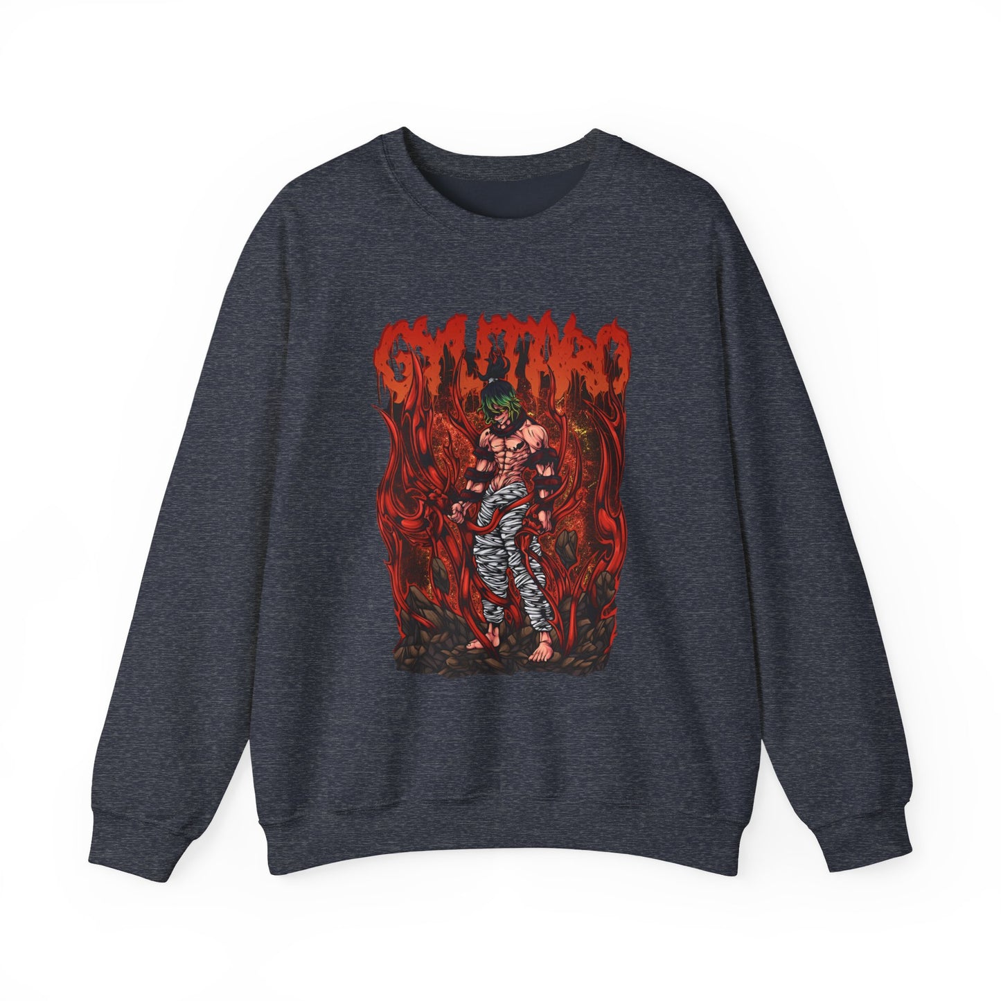 Gyutaro Demon Slayer Sweatshirt – 100% Cotton Anime Pullover for Upper Moon Six Fans