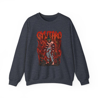 Gyutaro Demon Slayer Sweatshirt – 100% Cotton Anime Pullover for Upper Moon Six Fans