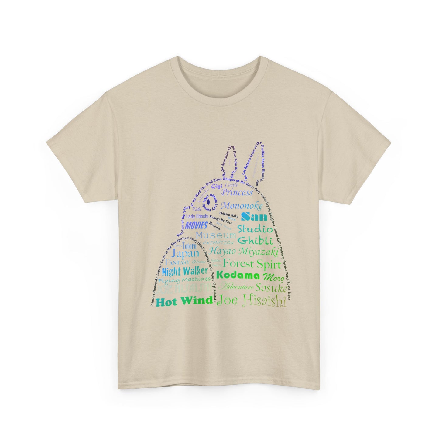 My Neighbor Totoro Neon T-Shirt 100% Cotton | Studio Ghibli Anime Tee