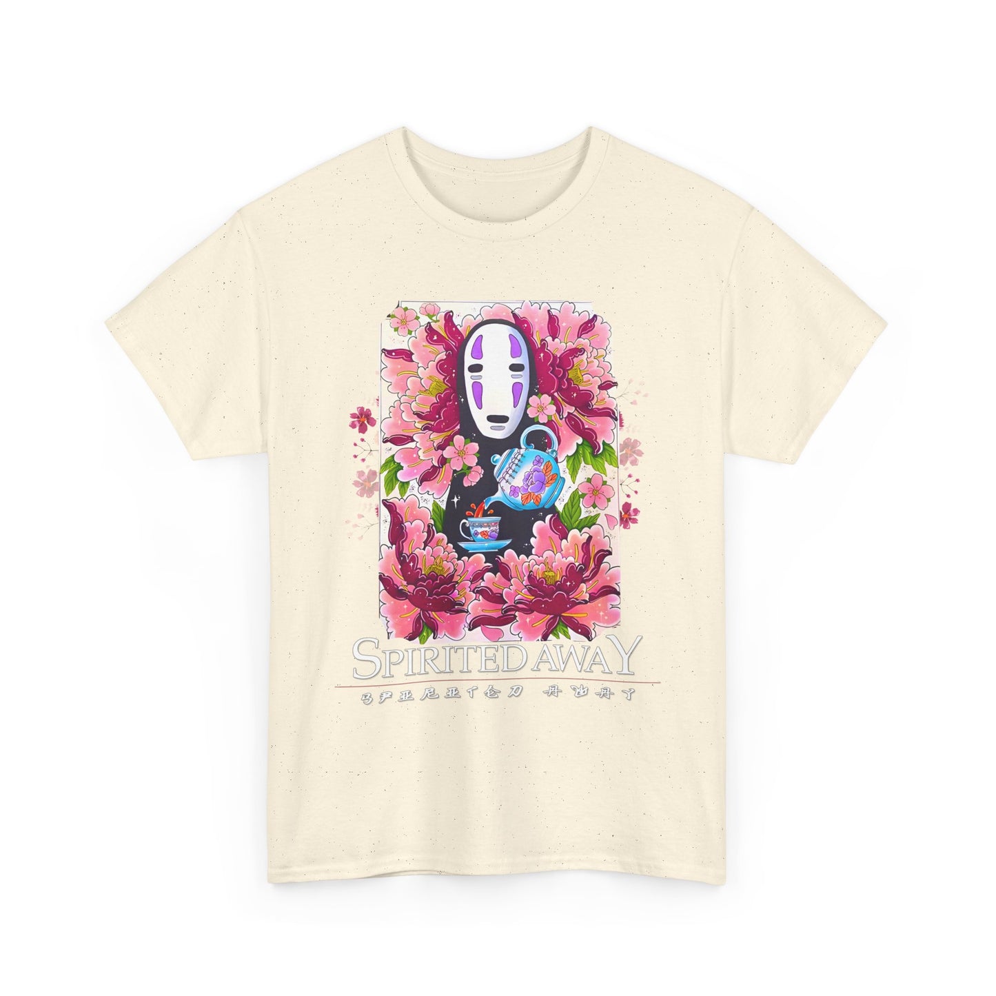 Spirited Away Tea Flowers T-Shirt | 100% Cotton Studio Ghibli Anime Tee