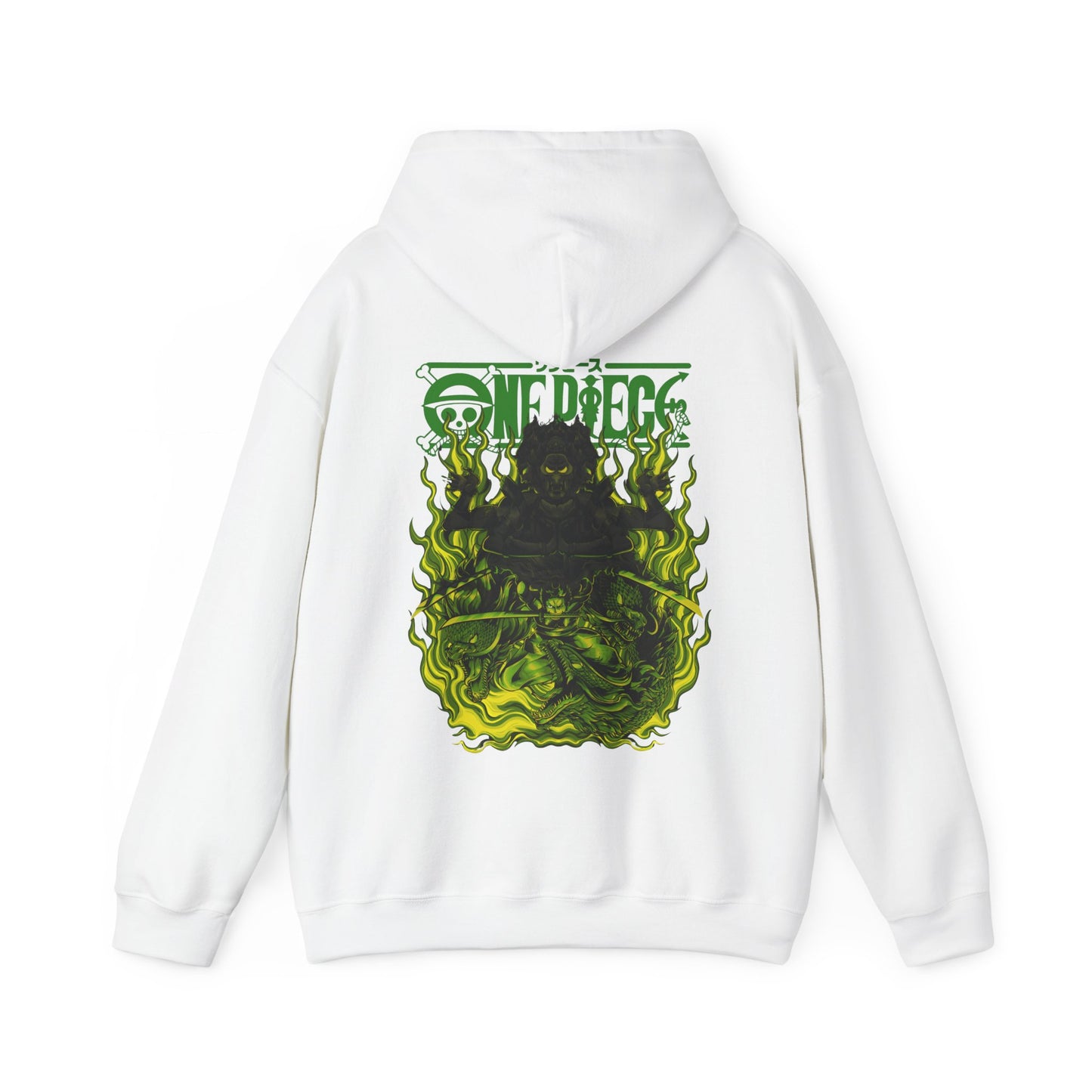 Roronoa Zoro One Piece Back Print Hoodie – 100% Cotton Anime Hoodie for Swordsman Fans