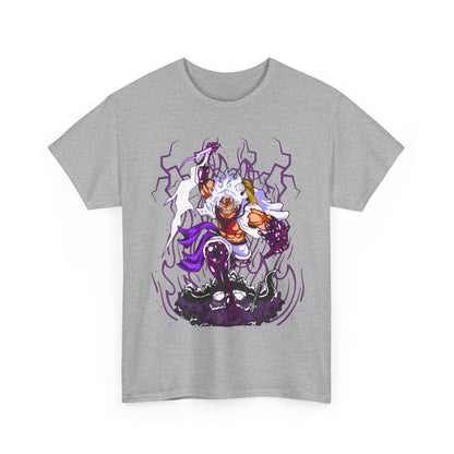 Luffy Gear 5 One Piece T-Shirt – 100% Cotton Anime Tee for Straw Hat Fans