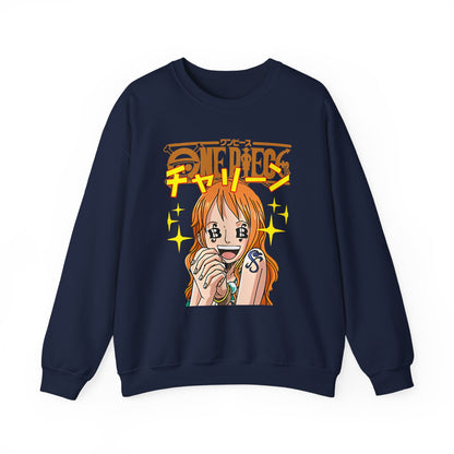 Nami One Piece Sweatshirt – 100% Cotton Anime Pullover for Straw Hat Fans