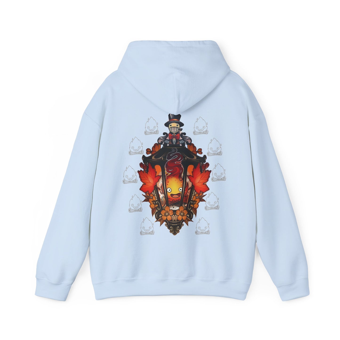 Calcifer Hoodie | Howl’s Moving Castle Back Print | 100% Cotton Studio Ghibli Sweatshirt