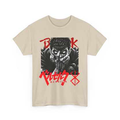 Guts Berserk T-Shirt – 100% Cotton Anime Tee Featuring the Black Swordsman