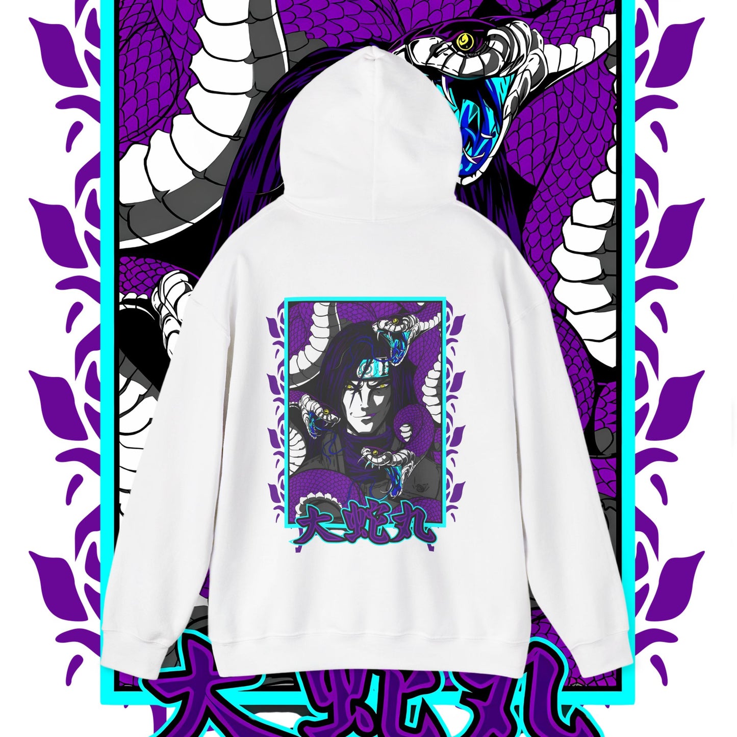 Orochimaru Naruto Back Print Hoodie – Premium Cotton Anime Streetwear