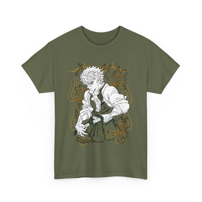 Sanemi Shinazugawa Demon Slayer T-Shirt – 100% Cotton Anime Tee for Demon Slayer Fans