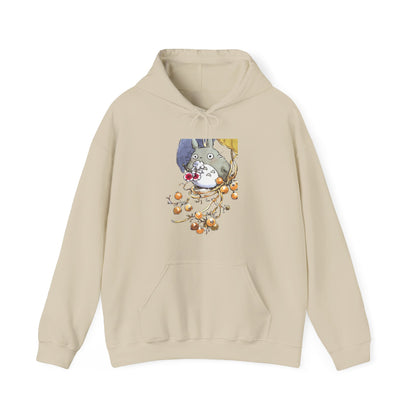 My Neighbor Totoro with Flowers Hoodie – 100% Cotton Studio Ghibli Floral Anime Hoodie