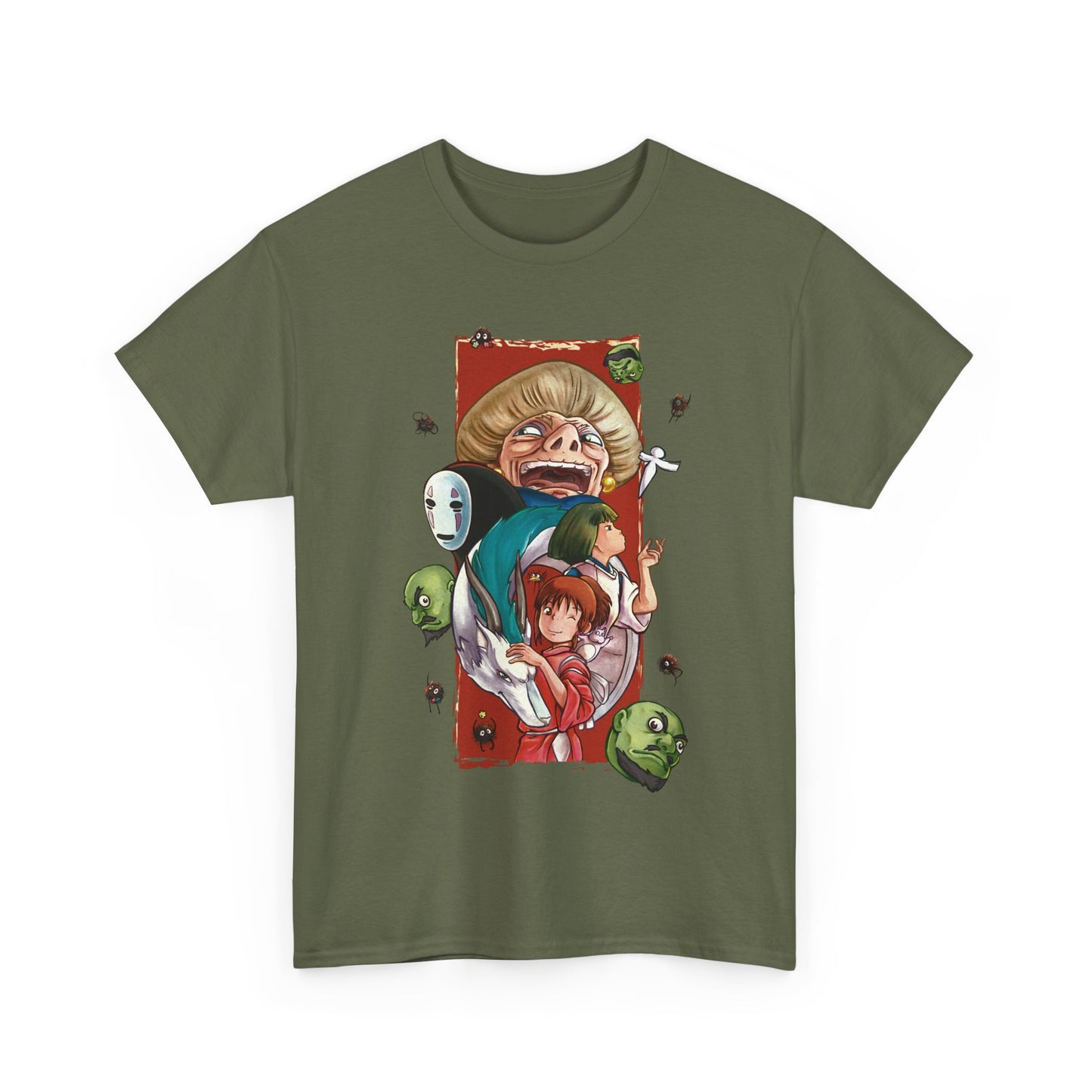 Spirited Away T-Shirt 100% Cotton | Studio Ghibli Art Canvas Anime Tee