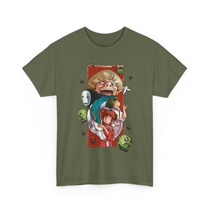 Spirited Away T-Shirt 100% Cotton | Studio Ghibli Art Canvas Anime Tee