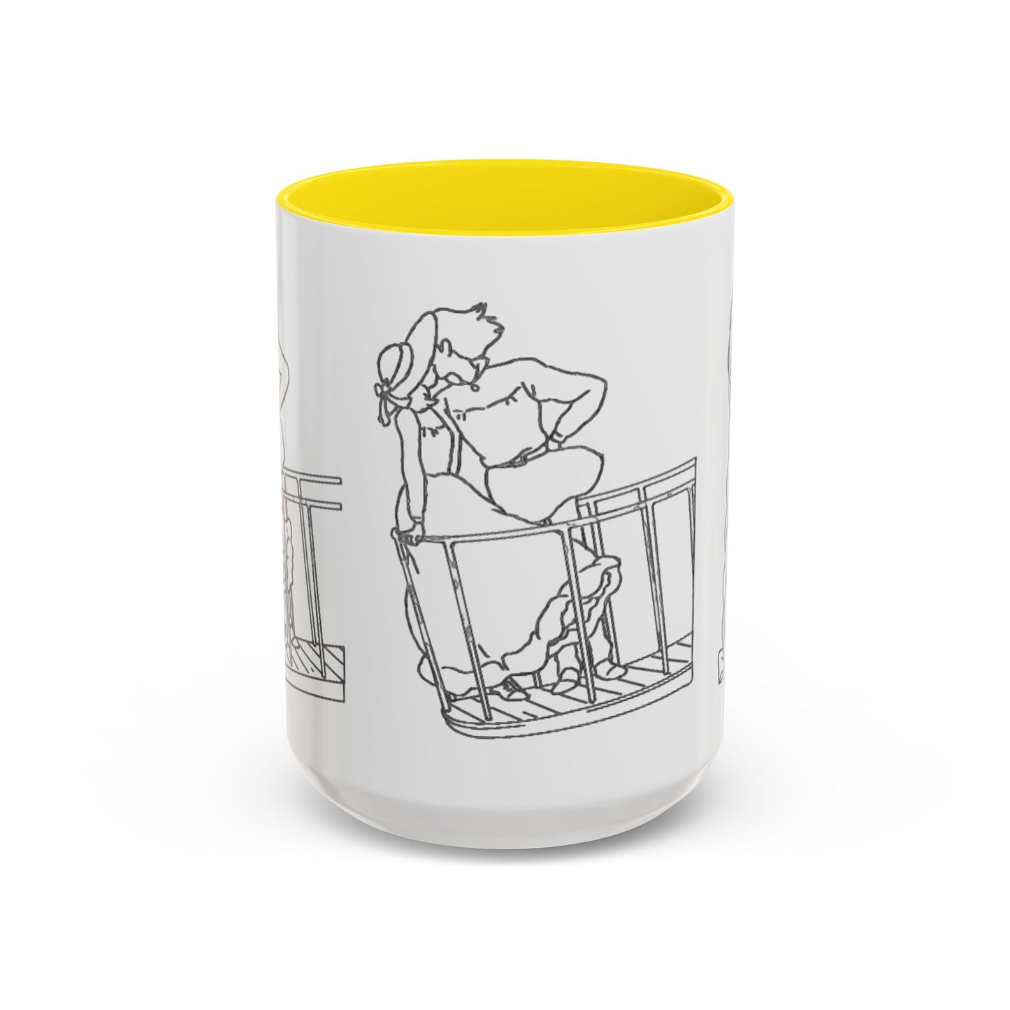 Sophie and Howl Accent Mug – Romantic Ghibli Color Handle Cup 11oz & 15oz – Howl’s Moving Castle Anime Love Gift