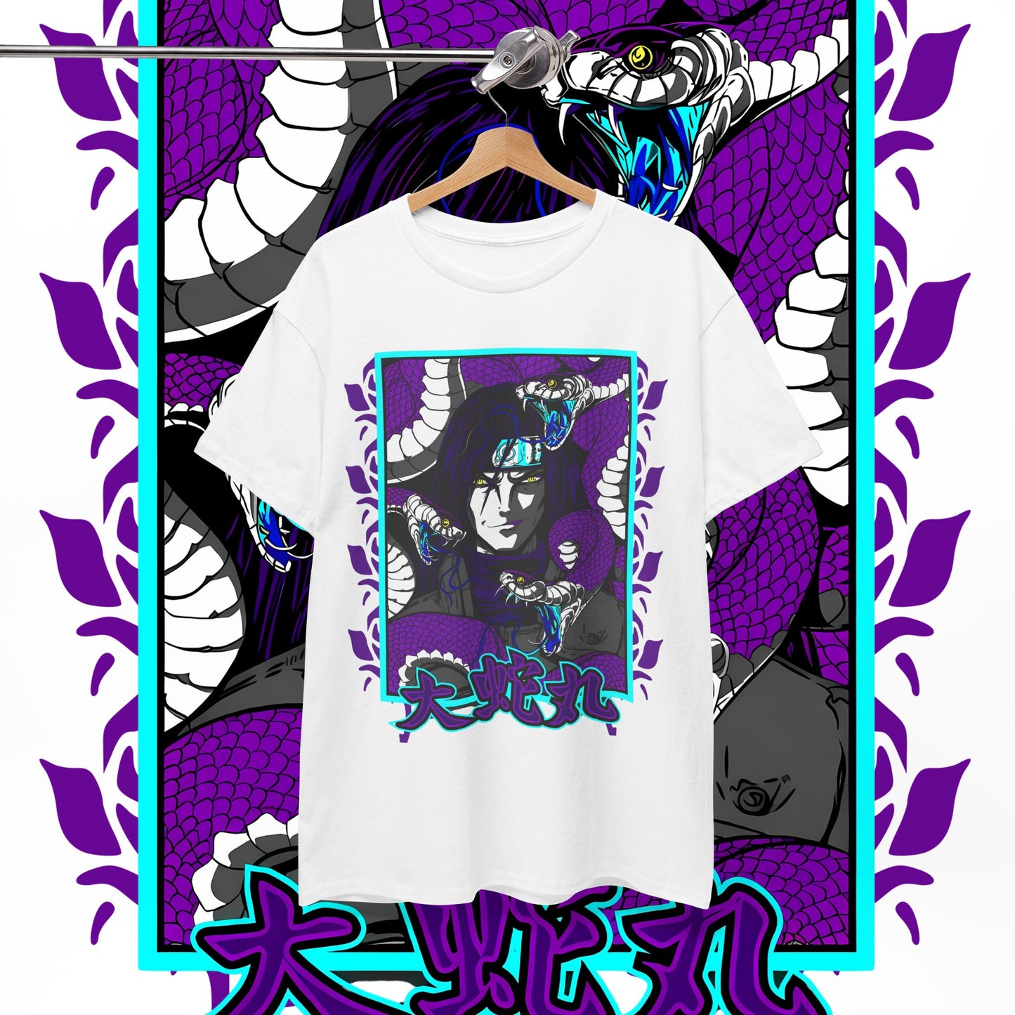 Orochimaru Naruto Graphic Tee 100% Cotton Anime Shirt