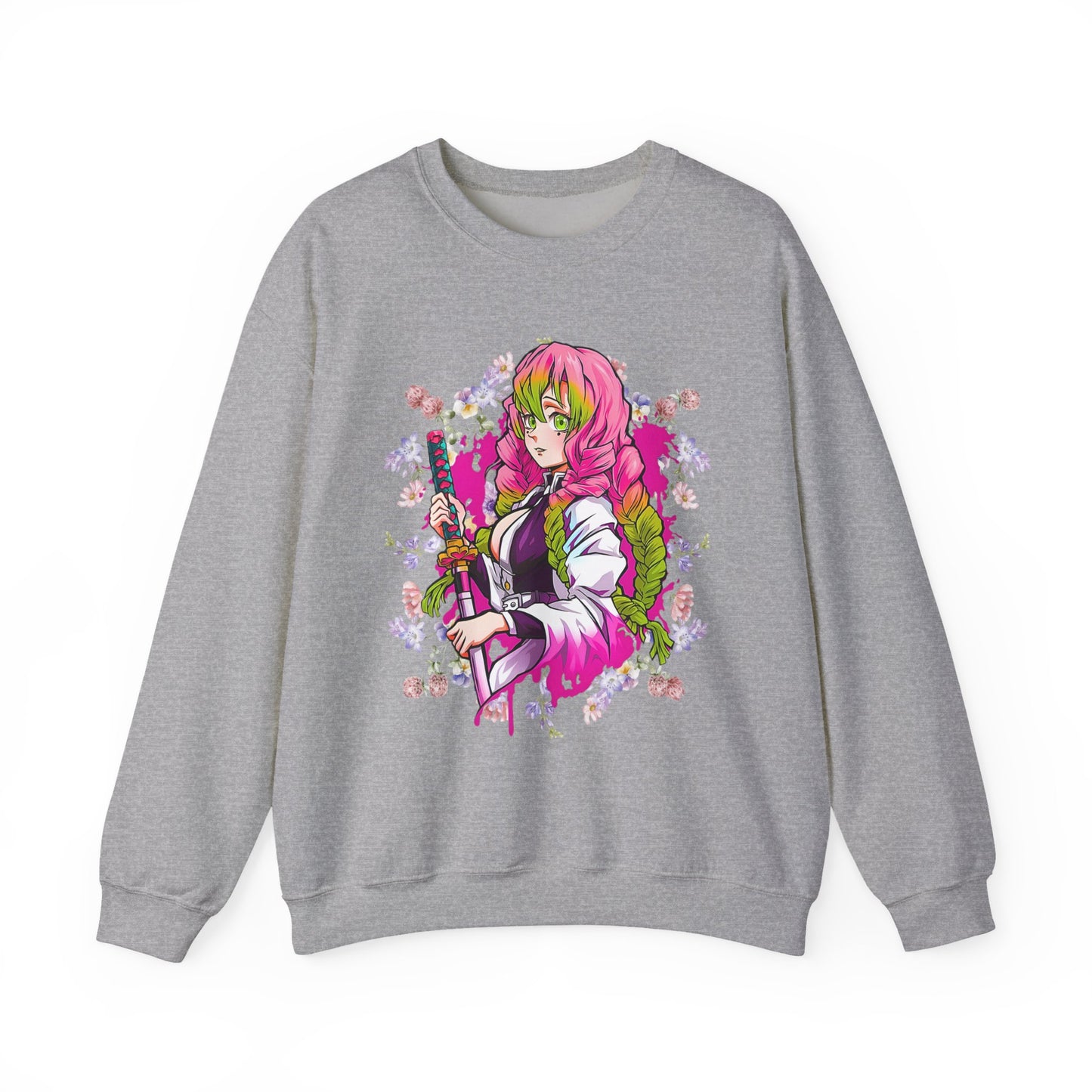 Mitsuri Kanroji Love Hashira Sweatshirt | 100% Cotton Demon Slayer Anime Pullover