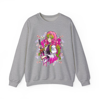 Mitsuri Kanroji Love Hashira Sweatshirt | 100% Cotton Demon Slayer Anime Pullover