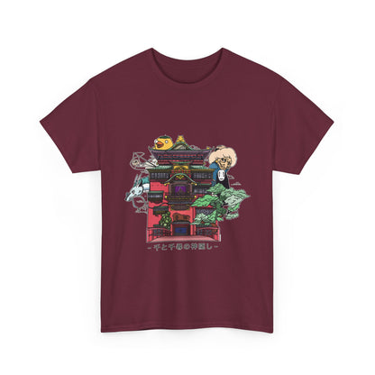 Spirited Away Castle T-Shirt 100% Cotton | Studio Ghibli Anime Tee