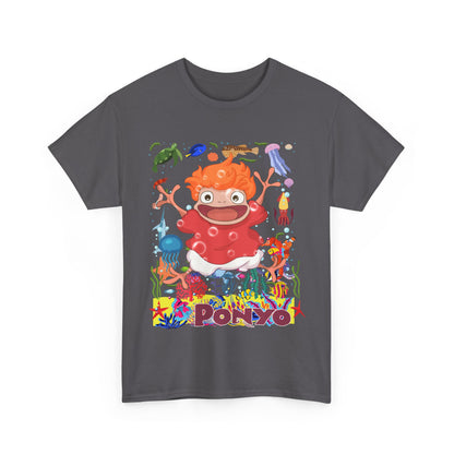 Ponyo Studio Ghibli T-Shirt 100% Cotton Anime Tee