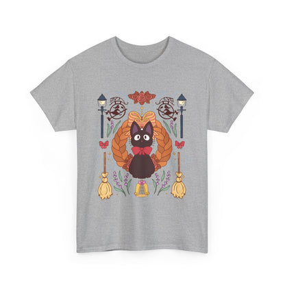 Jiji Collage T-Shirt – 100% Cotton Studio Ghibli Cat Tee