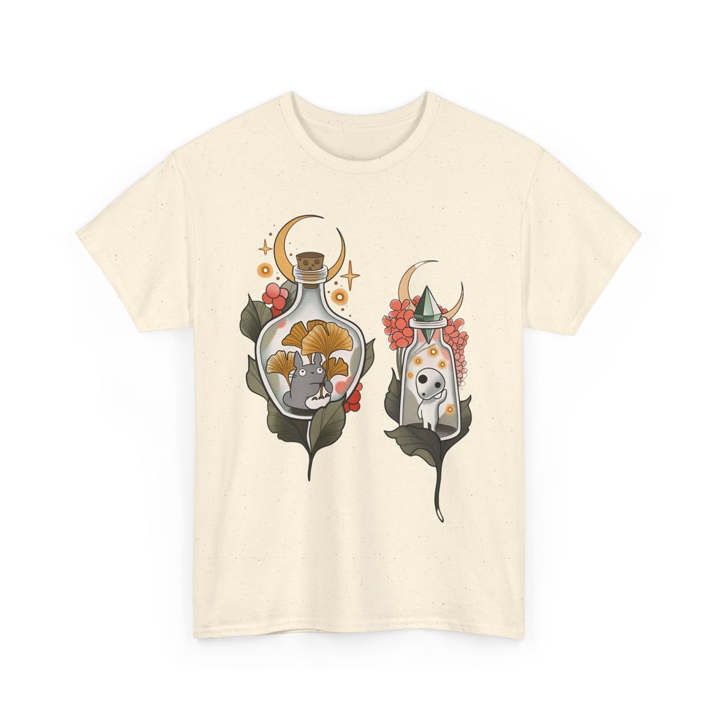 Ghibli Totoro Kodama Funny T-Shirt | 100% Cotton Studio Ghibli Anime Tee