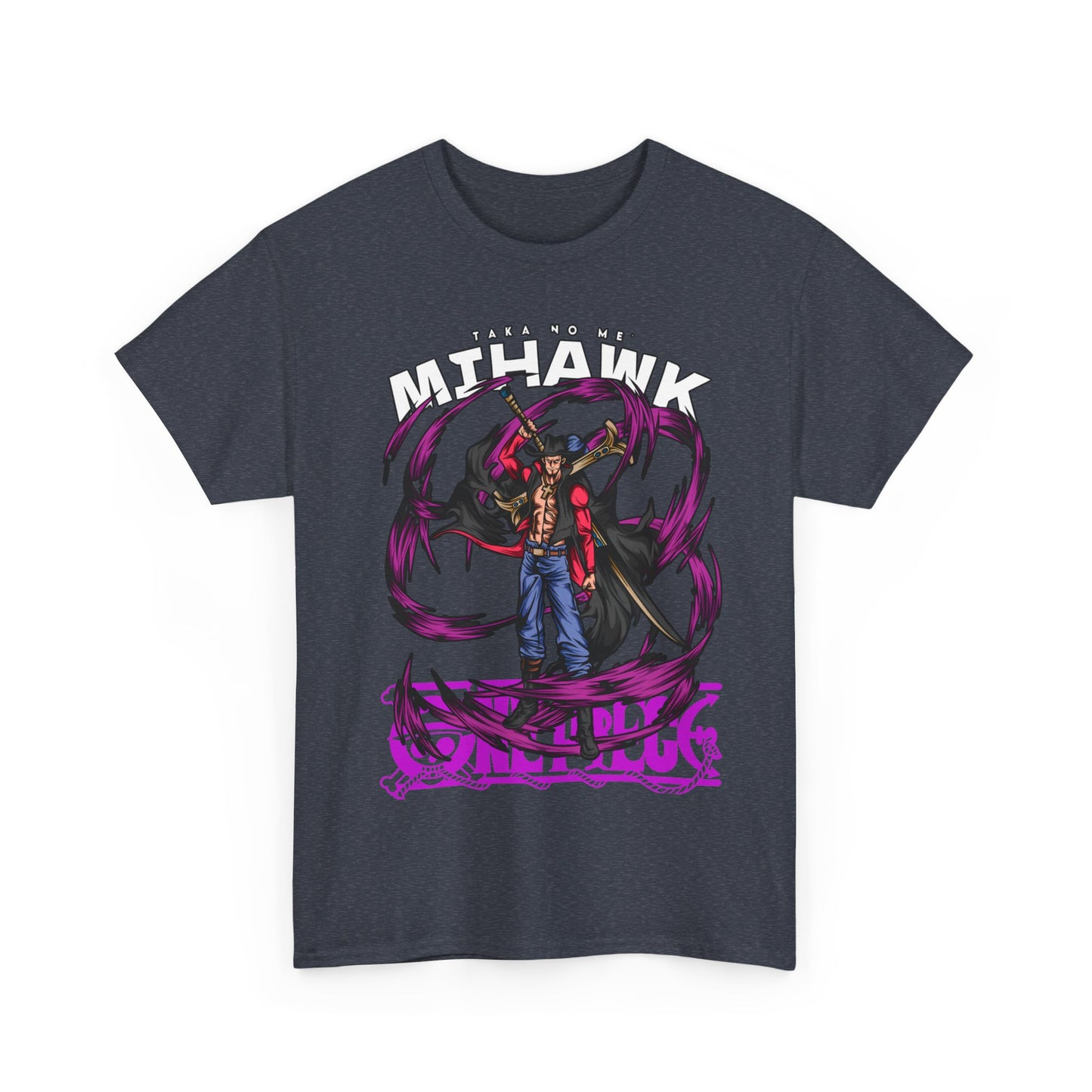 Dracule Mihawk One Piece T-Shirt – 100% Cotton Anime Tee for Warlord Fans