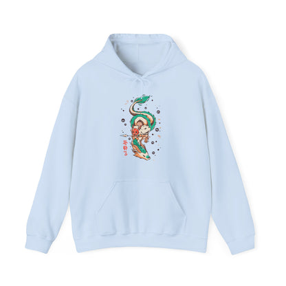 Haku and Princess Mononoke Hoodie – 100% Cotton Studio Ghibli Anime Hoodie for Fans