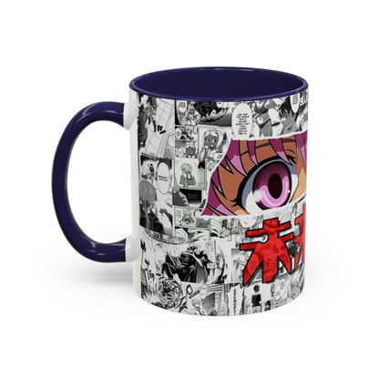 Yuno Gasai Accent Handle Mug – Future Diary Anime Cup – 11oz & 15oz Ceramic Gift for Yandere Fans