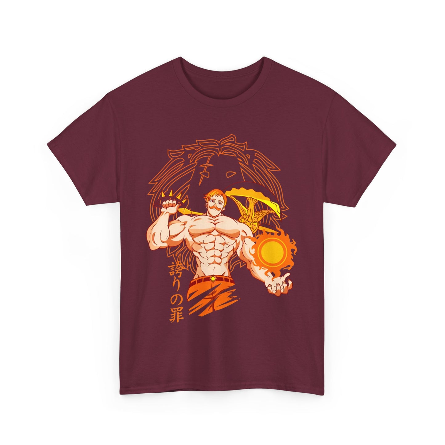 Escanor Seven Deadly Sins T-Shirt – 100% Cotton Anime Tee for Lion’s Sin of Pride Fans