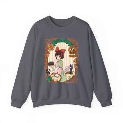Kiki Happy Studio Ghibli Sweatshirt – 100% Cotton Kiki’s Delivery Service Pullover for Anime Fans
