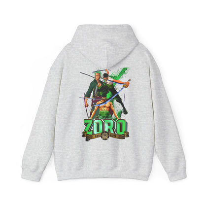Roronoa Zoro Sword Back Print Hoodie – 100% Cotton One Piece Anime Hoodie