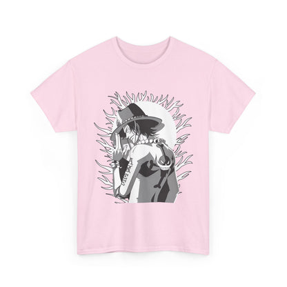 Portgas D. Ace One Piece T-Shirt – 100% Cotton Anime Tee for Fire Fist Fans