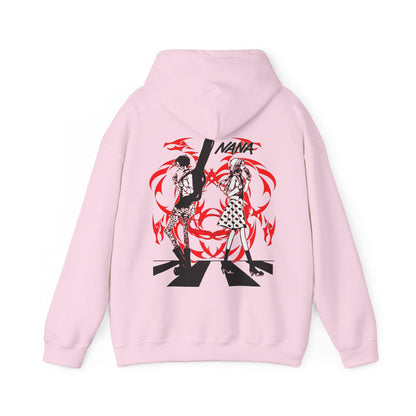 Nana Osaki Black Stones Hoodie – 100% Cotton with Back Print | Punk Rock Anime Streetwear