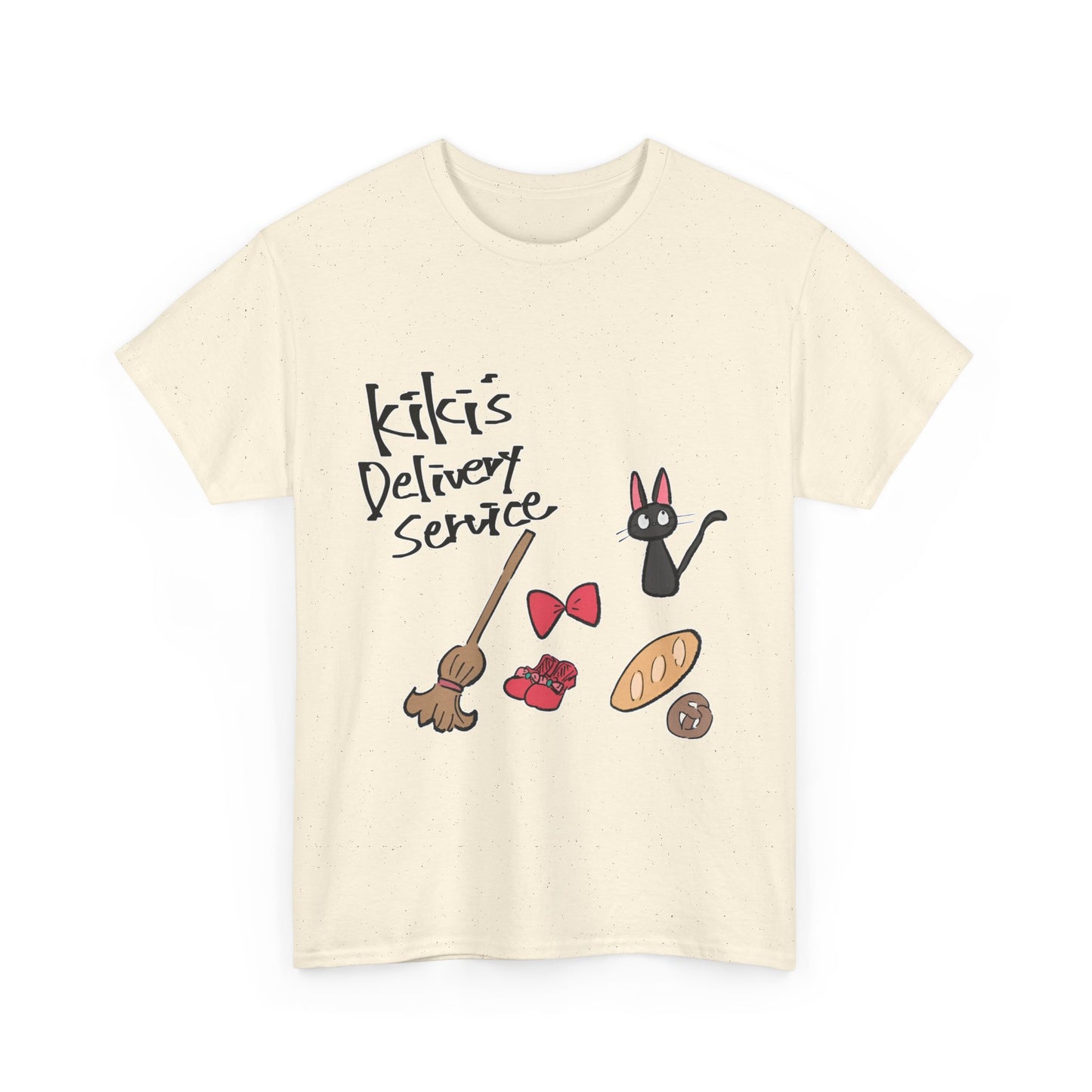 Jiji Cat Ghibli T-Shirt – 100% Cotton Kiki’s Delivery Service Tee