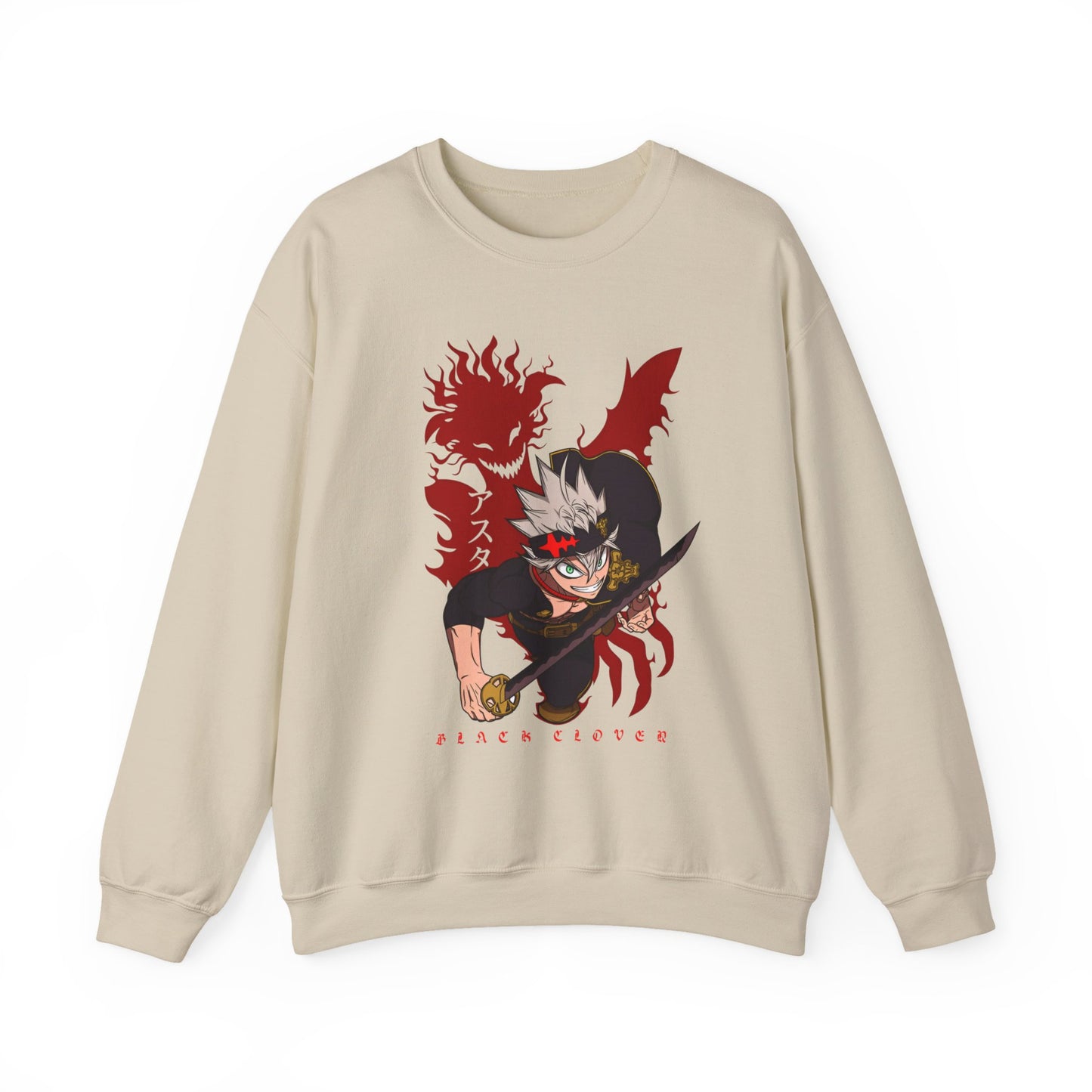 Asta Black Clover Sweatshirt – 100% Cotton Anime Pullover for True Magic Knight Fans