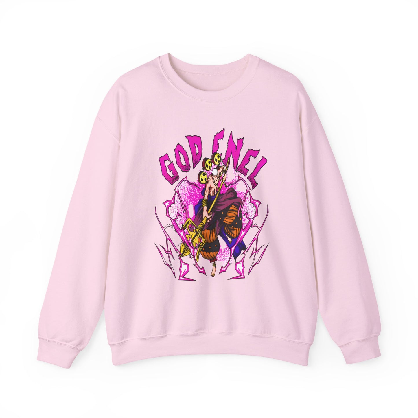 God Enel One Piece Sweatshirt – 100% Cotton Anime Pullover Featuring Thunder God of Skypiea