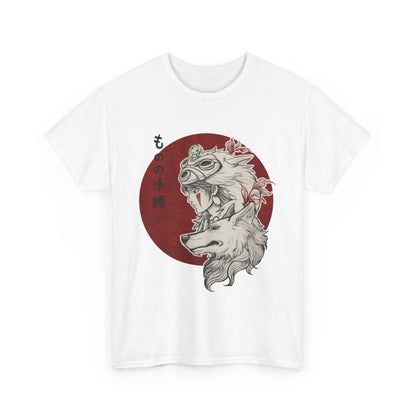 Princess Mononoke Red T-Shirt | Studio Ghibli Anime Cotton Tee