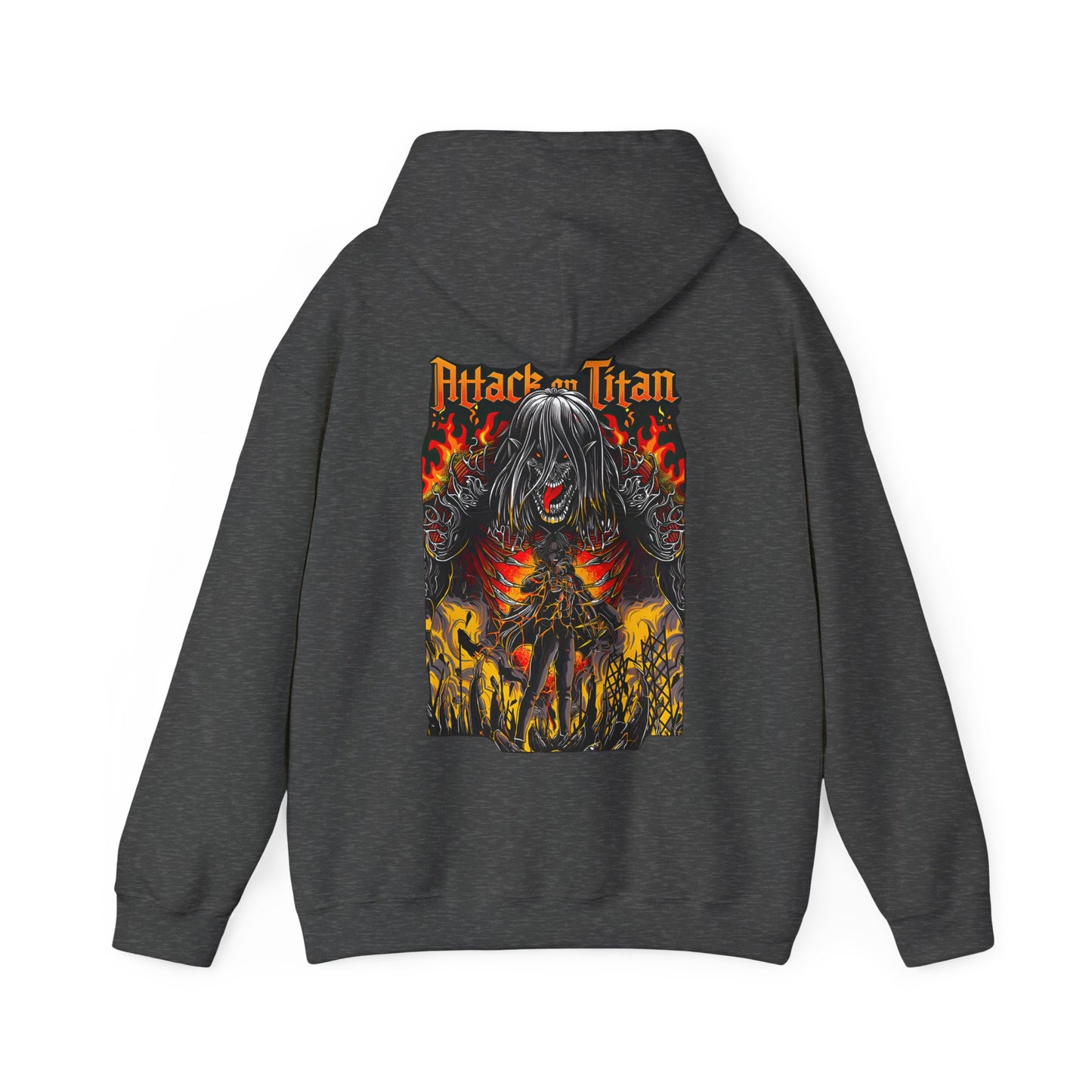 Eren Jaeger Back Print Hoodie – 100% Cotton Attack on Titan Anime Hoodie for Fans