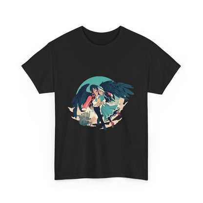 Howl And Sophie Picture T-Shirt | Studio Ghibli Cotton Anime Tee
