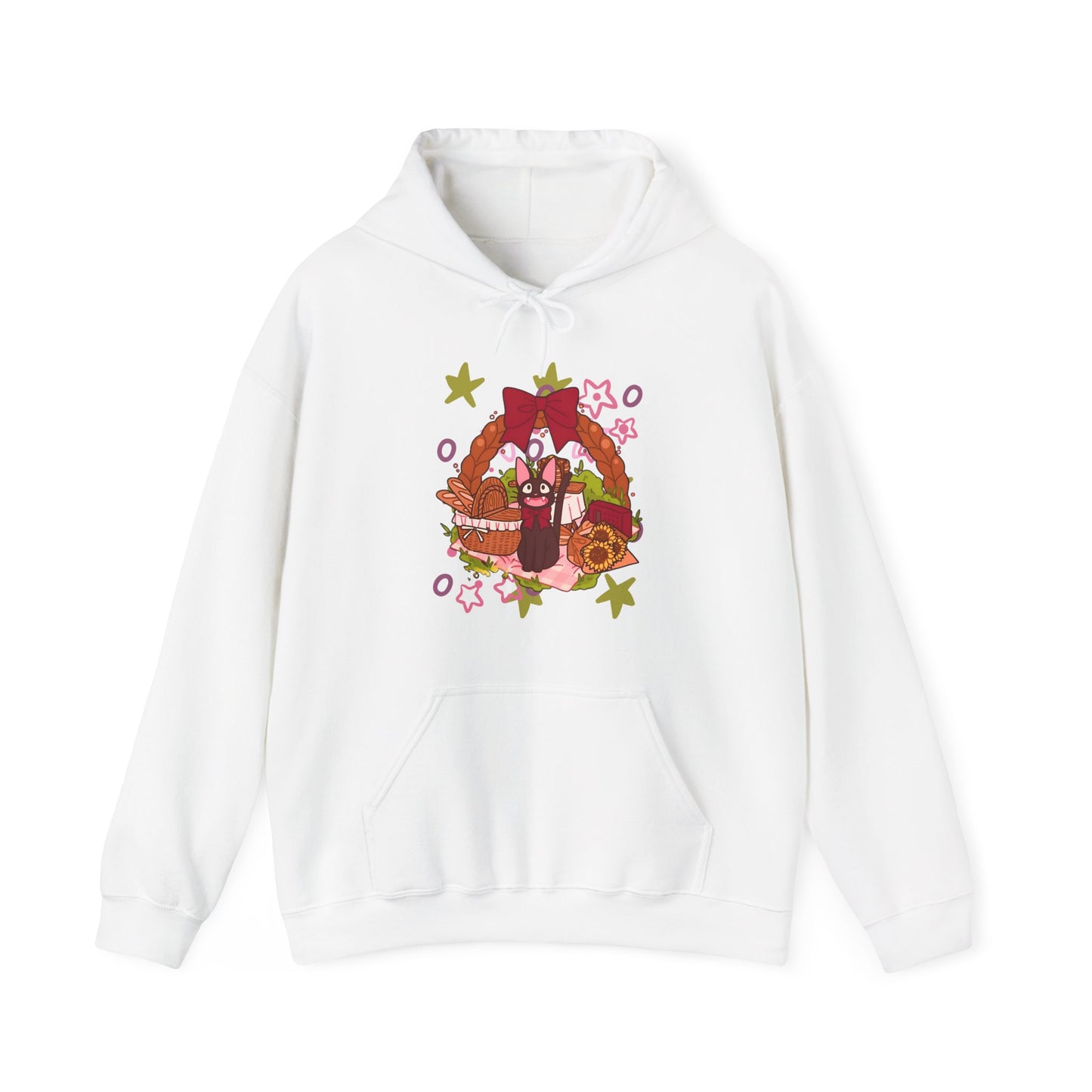 Jiji Cat Gift Hoodie – 100% Cotton Studio Ghibli Inspired Anime Hoodie for Fans