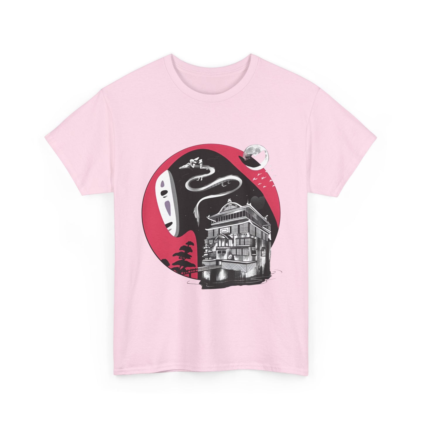 No Face Ghibli Art T-Shirt | Spirited Away Anime Cotton Tee