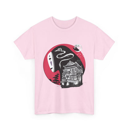 No Face Ghibli Art T-Shirt | Spirited Away Anime Cotton Tee