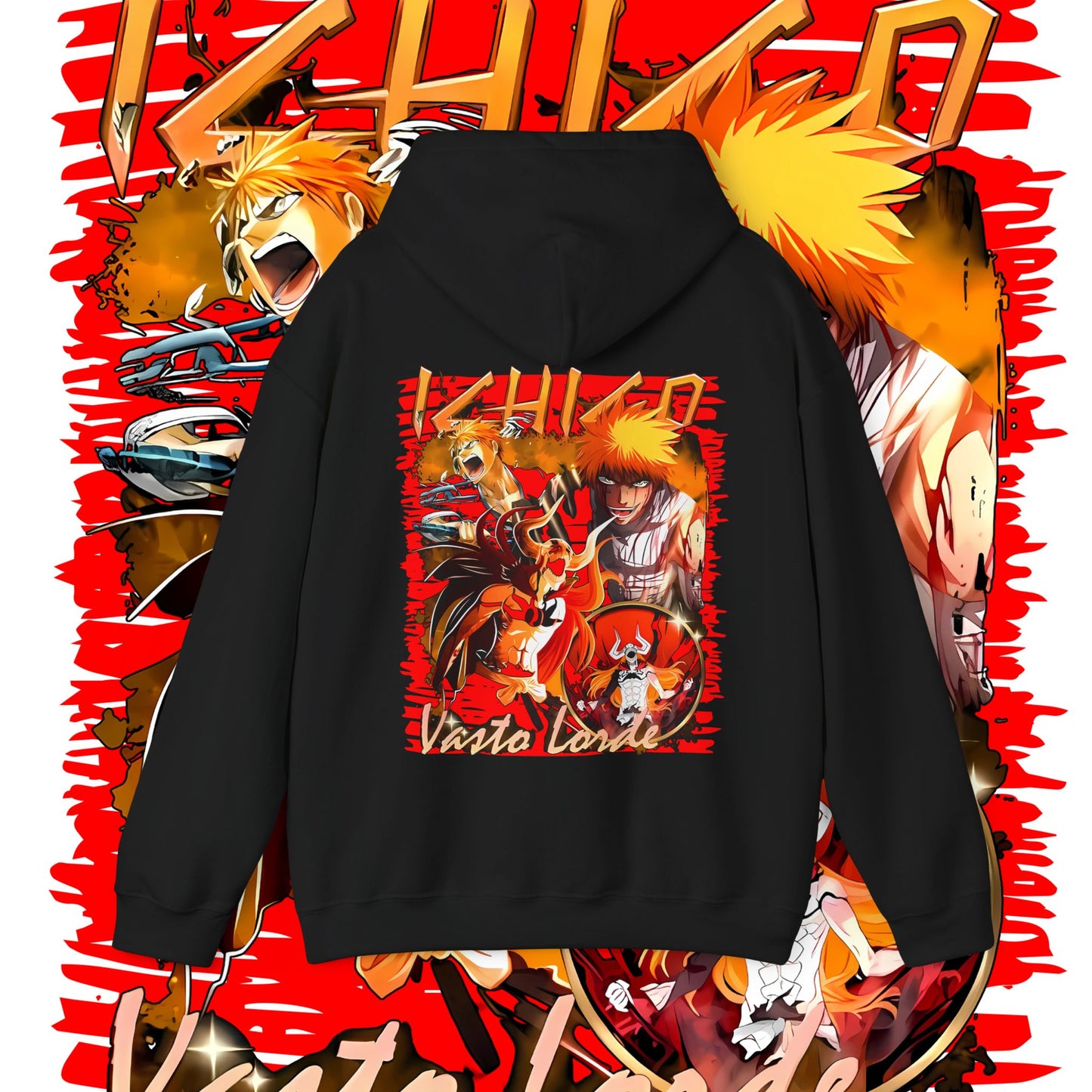 Bleach Anime Back Print Cotton Hoodie