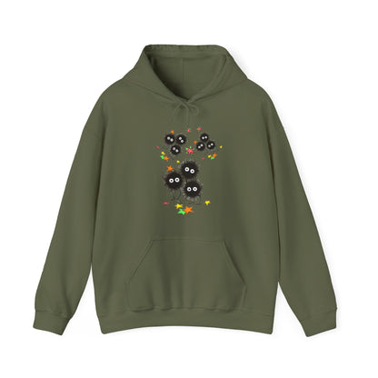 Soot Sprites Fantasy Hoodie – 100% Cotton Anime Hoodie Inspired by Studio Ghibli Magic