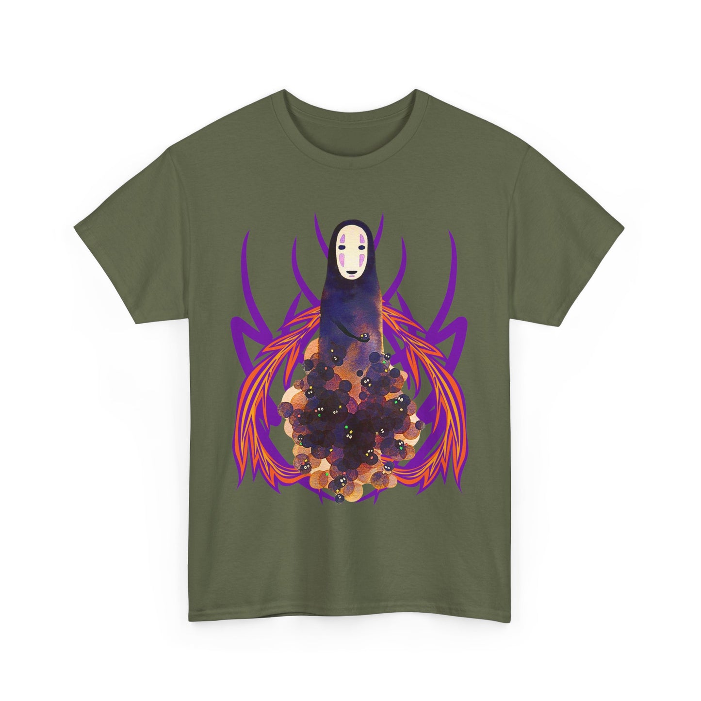 No Face T-Shirt – 100% Cotton Studio Ghibli Spirited Away Anime Tee