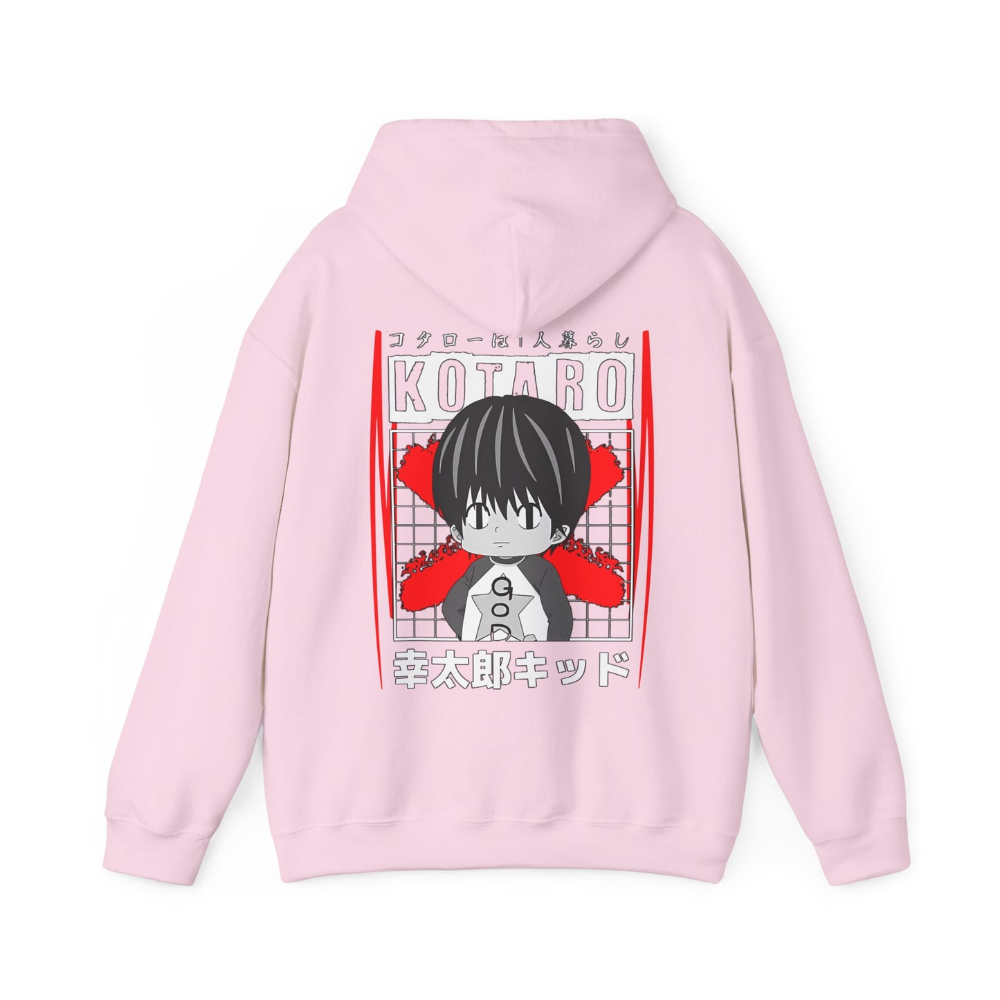 Kotaro Lives Alone Back Print Hoodie – 100% Cotton | Cozy Anime Hoodie for Fans of Kotaro’s Journey