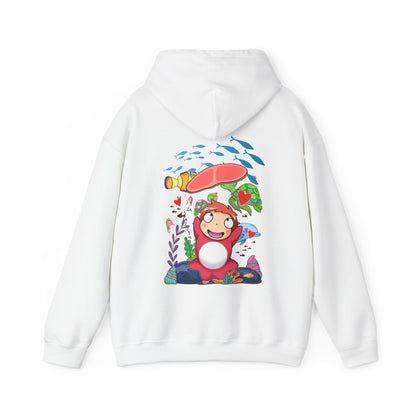 Ponyo Jam Back Print Hoodie – 100% Cotton Studio Ghibli Anime Sweatshirt for Fan