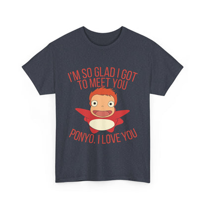 Ponyo Studio Ghibli Art T-Shirt 100% Cotton Anime Tee