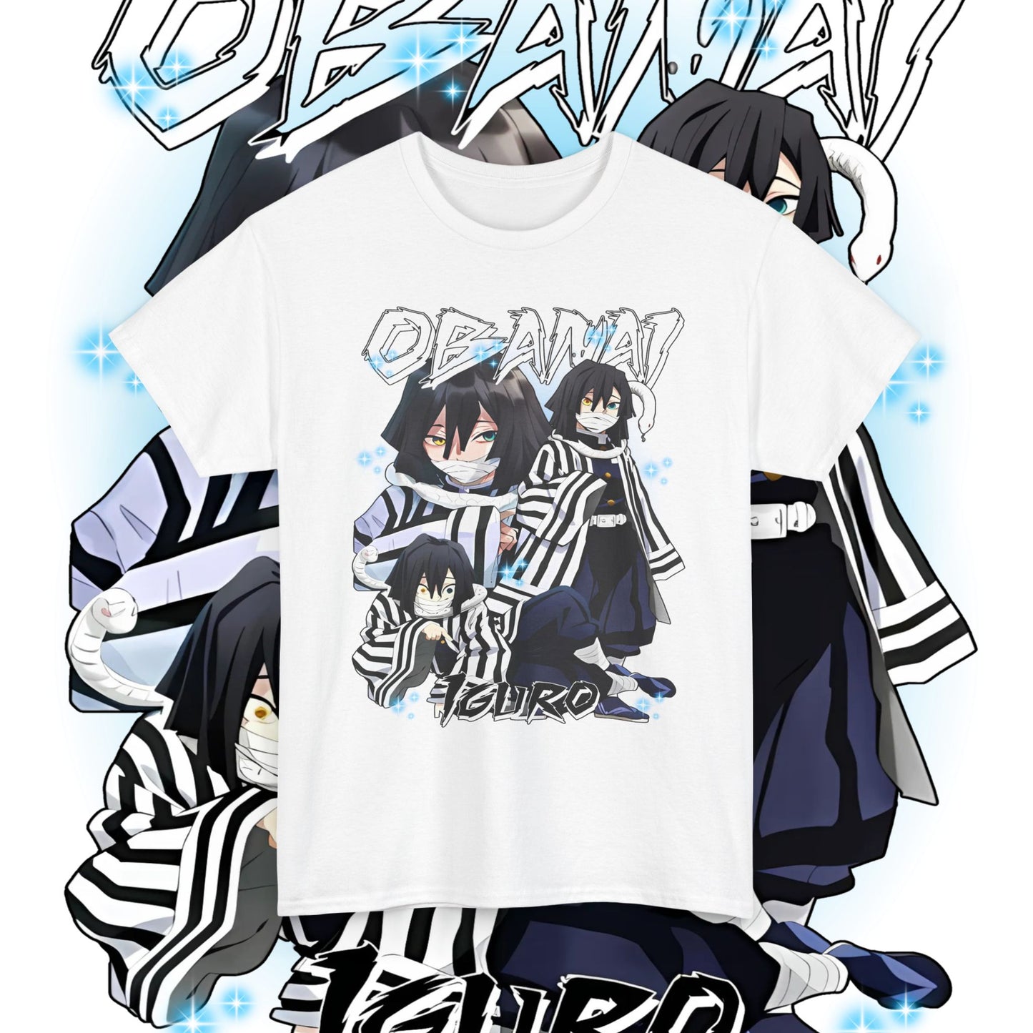 Iguro Obanai Hashira Cotton T-Shirt | Demon Slayer Anime Tee